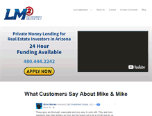Tablet Screenshot of lm2investments.com